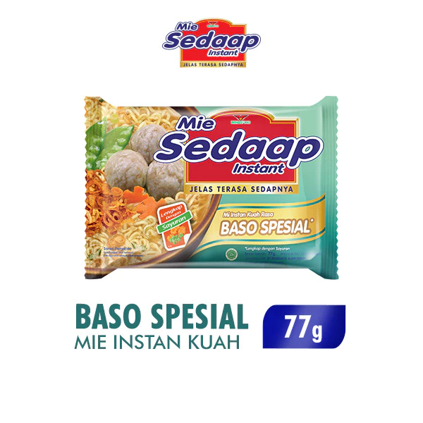 Sedaap Mie Instan Bakso Spesial Bag 77 gr x40 - Gambar 2