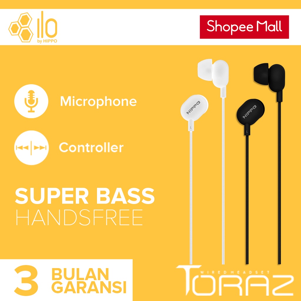 Hippo Toraz Handsfree Earphone Stereo - Gambar 2