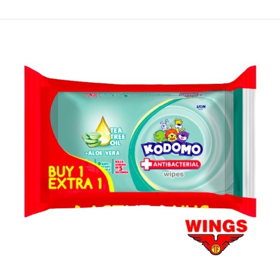 Kodomo Tisu Basah Antibakterial Bag Isi 50 Buy 1 Extra 1 - Gambar 3