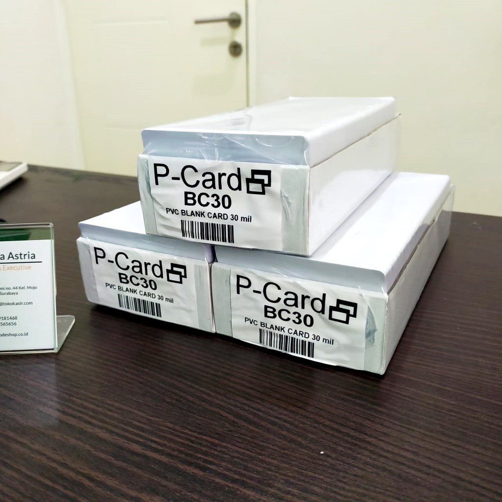 BLANK CARD PCARD BC30 PLAIN 80 MIL PVC CARD FOR DATACARD FARGO HITI ...