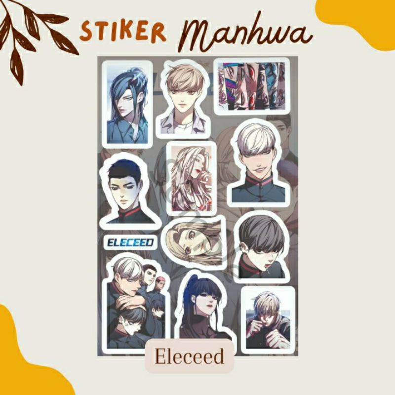 Manhwa A6 Sticker Waterproof Eleceed jiwoo Anime Sticker webtoon Manga ...