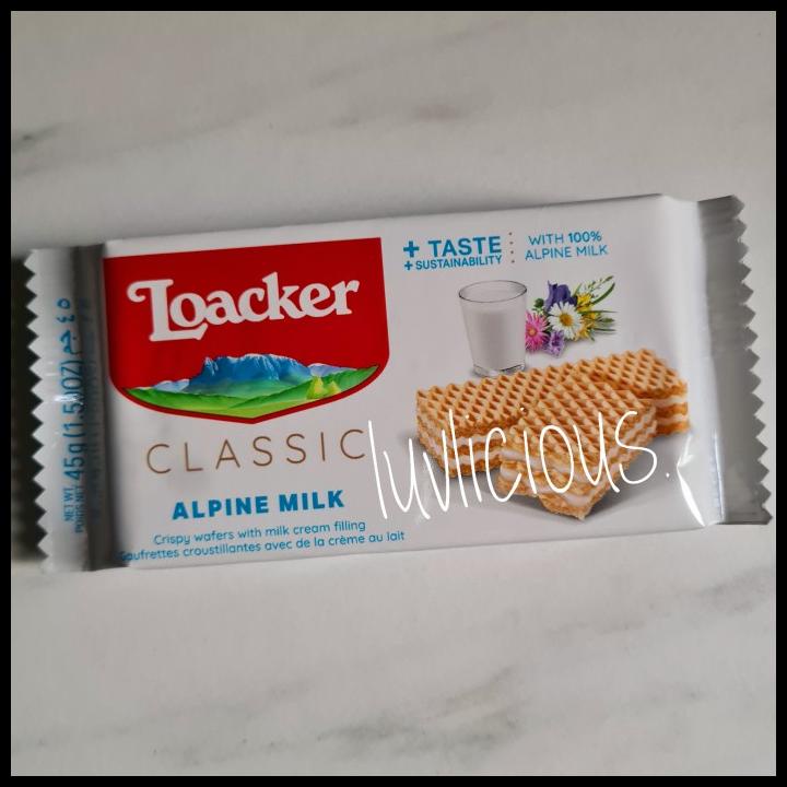 Loacker Classic Alpine Milk Wafers Wafer Biscuit Milk Biscuit Shopee