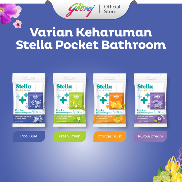 Stella Pocket Bathroom Cool Blue 10 gr - Pengharum Pewangi Kamar Mandi - Gambar 3