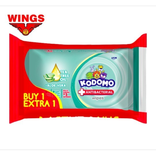 Kodomo Tisu Basah Antibakterial Bag Isi 50 Buy 1 Extra 1 - Gambar 2