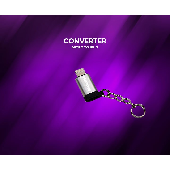 HIPPO OTG Adapter Converter Micro To lightning Iphone Support - Gambar 3