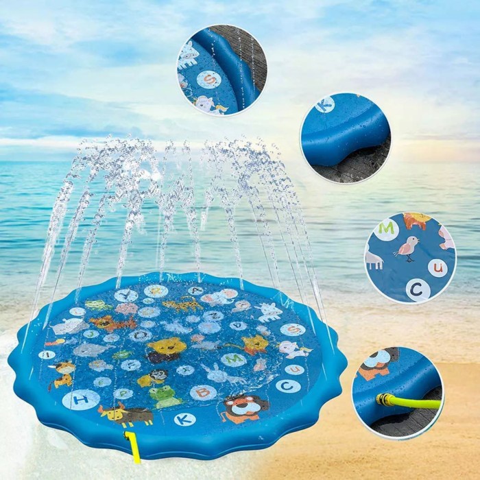 Swimming Pool Carpet Mat Fountain Spray Play Mat Children Water Pad ...
