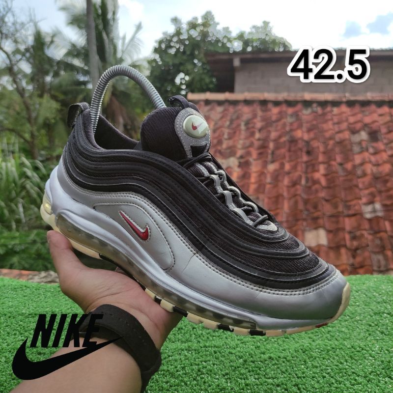 Nike 97 grey hot sale and black