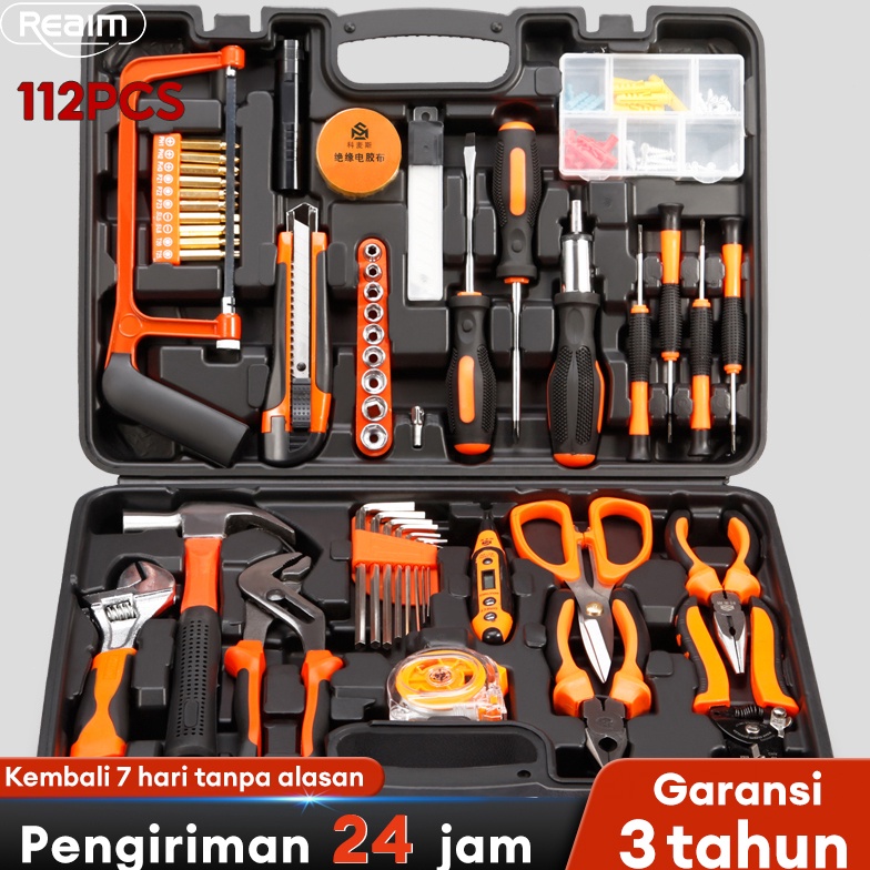 Home Appliance Tool Kit/Toolkit 112pcs Tools Set Box Household