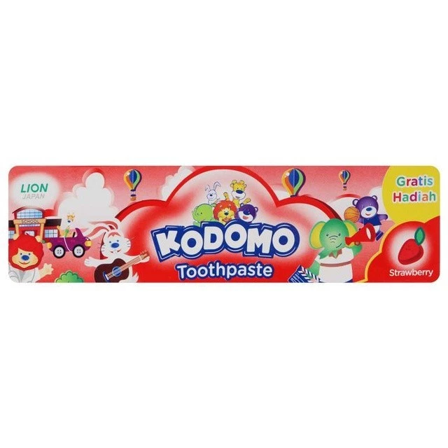 Kodomo Pasta Gigi Strawberry Tube 45 gr - Gambar 3