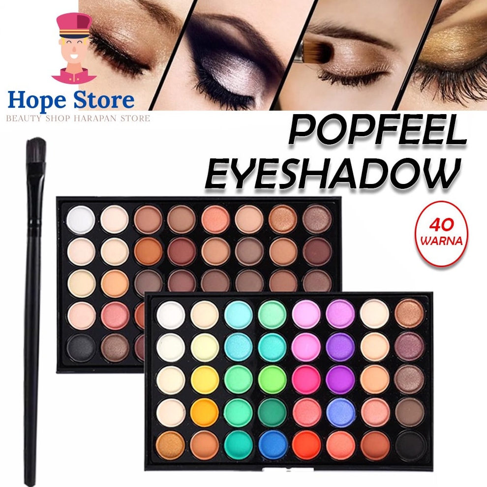 New!! Hope Store POPFEEL 40colors Matte Eyeshadow Palatte/shimmer