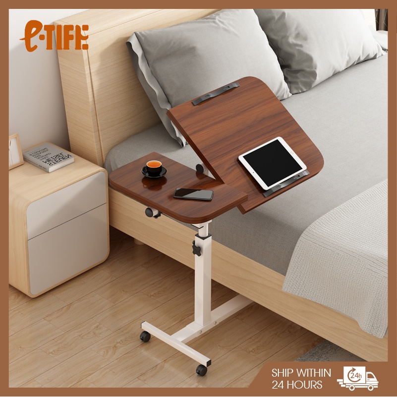 E-tife Folding Table/Folding laptop Table/Adjustable Portable Rotate