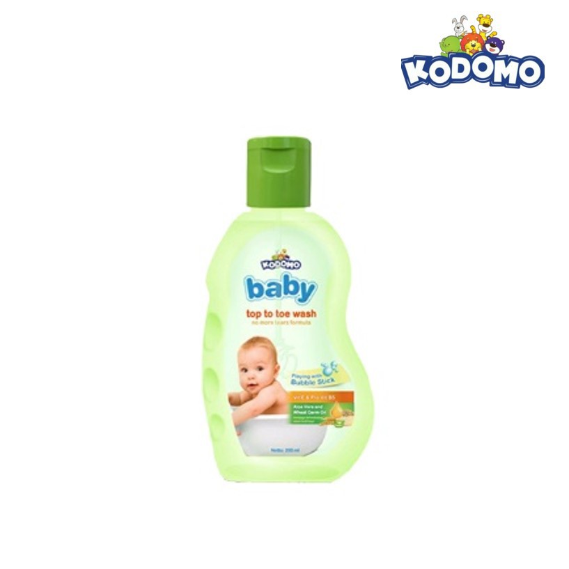 Kodomo Top To Toe Wash Botol 200 ml - Gambar 2