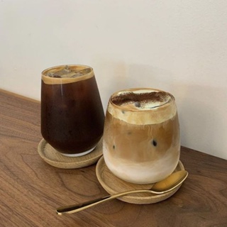 Glass Straw Cup with Bamboo Lid, Cola Shape Cup, 470ml