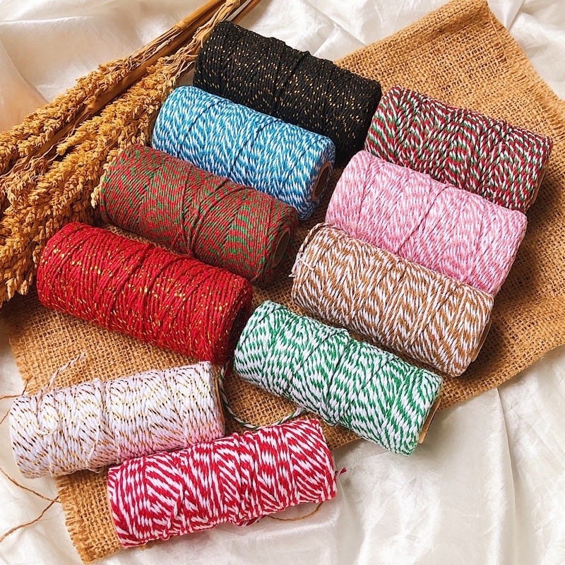 Twine colorful hamper rope thread (per meter) | Shopee Singapore