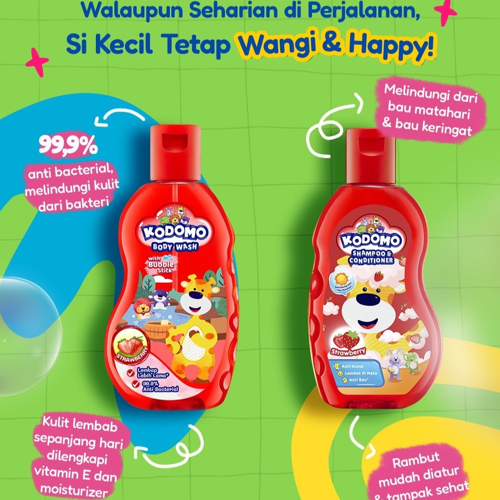 Kodomo Shower Gel Orange Botol 200 ml x3 - Gambar 3