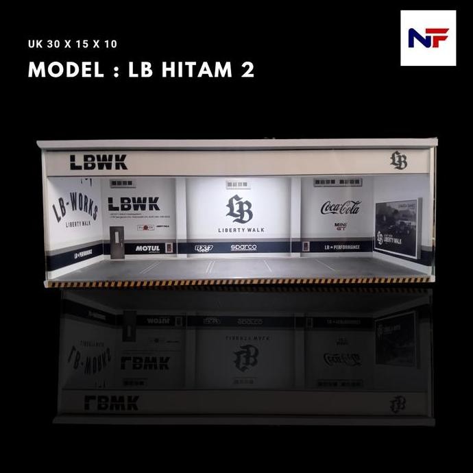 Diecast parking workshop diorama 1:64 hot wheels mini gt lbwk display ...
