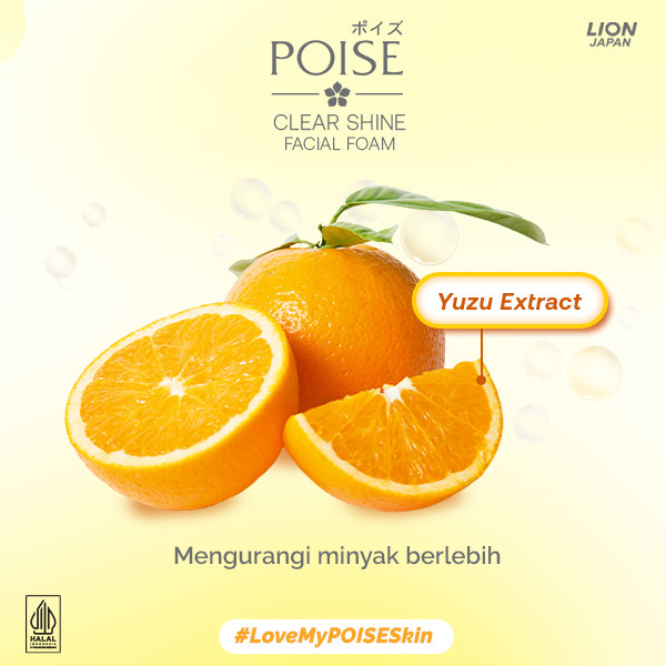 Poise Facial Foam Sabun Cuci Muka Clearshine Tube 100 gr x2 - Gambar 4