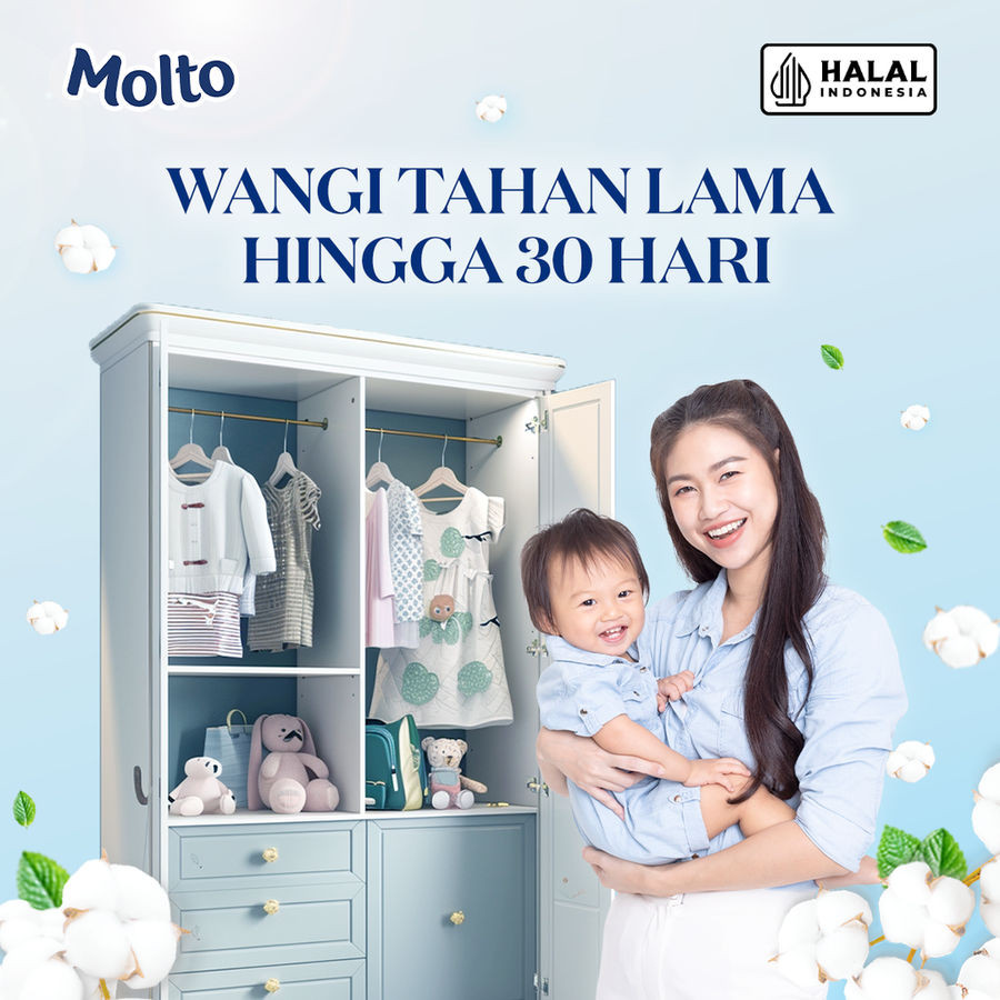 Molto Pelicin & Pewangi Pakaian Trika Pure 300 mL x4 - Gambar 3