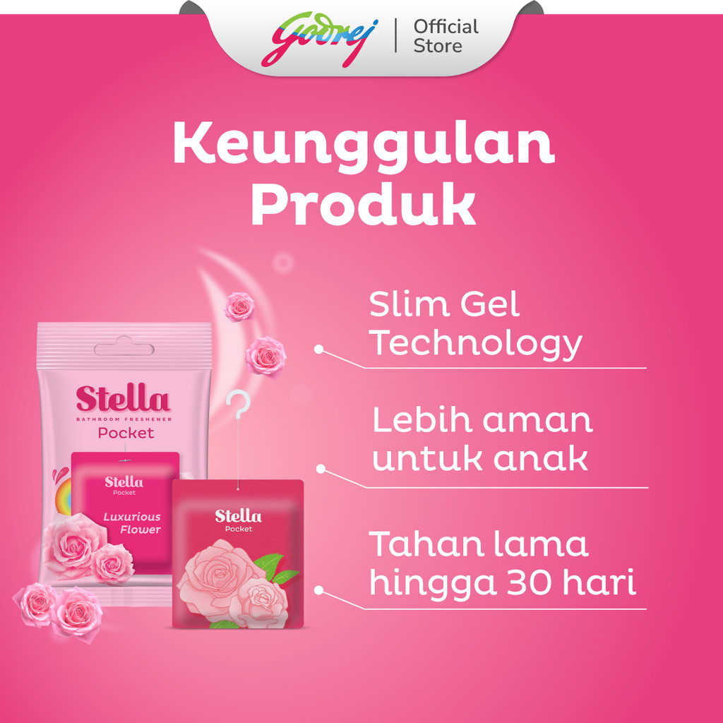 Stella Pocket Bathroom Luxurious Flower 10 gr x 2 Pcs - Pengharum Kamar Mandi - Gambar 2