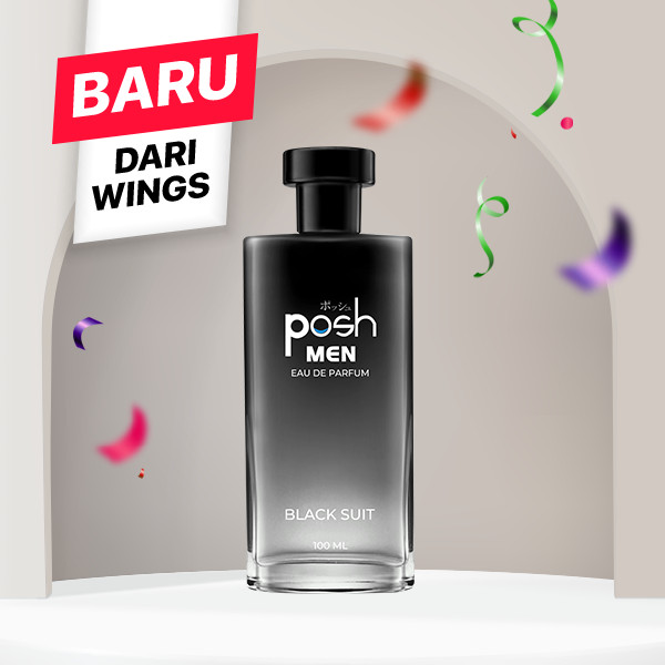 Posh Men Eau de Toilette Black Suit Parfum Pria EDP 100 ml x2 - Gambar 2