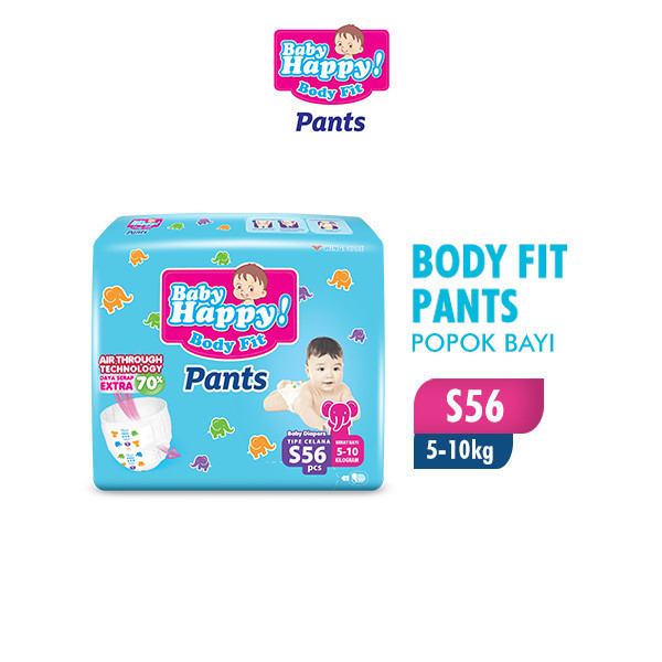 Baby Happy Pants Popok Bayi Celana S 56 x2 - Gambar 2