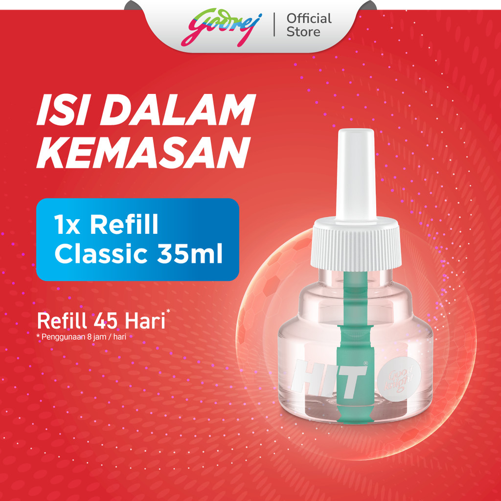 Hit Good Knight Non Stop Refill Classic 45 Hari x5- Refill Obat Nyamuk Elektrik - Bunuh Nyamuk Penyebab Demam Berdarah (DBD) - Gambar 3