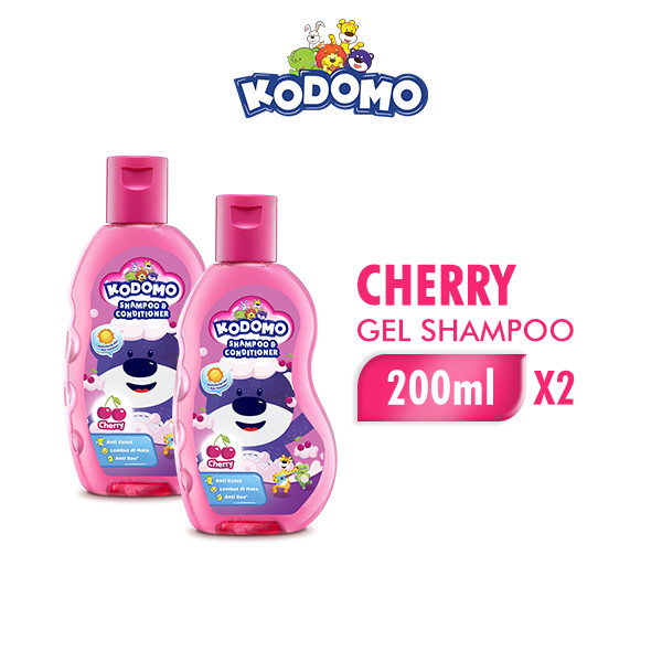 Kodomo Shampoo Gel Cherry Botol 200 ml x2