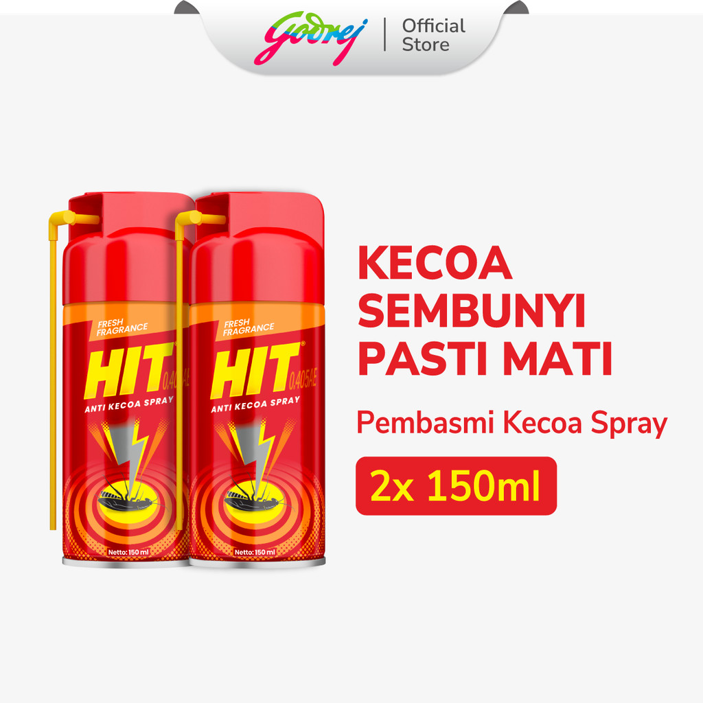 HIT Anti Kecoa Spray 150ml x 2 Pcs - Pembasmi Kecoa