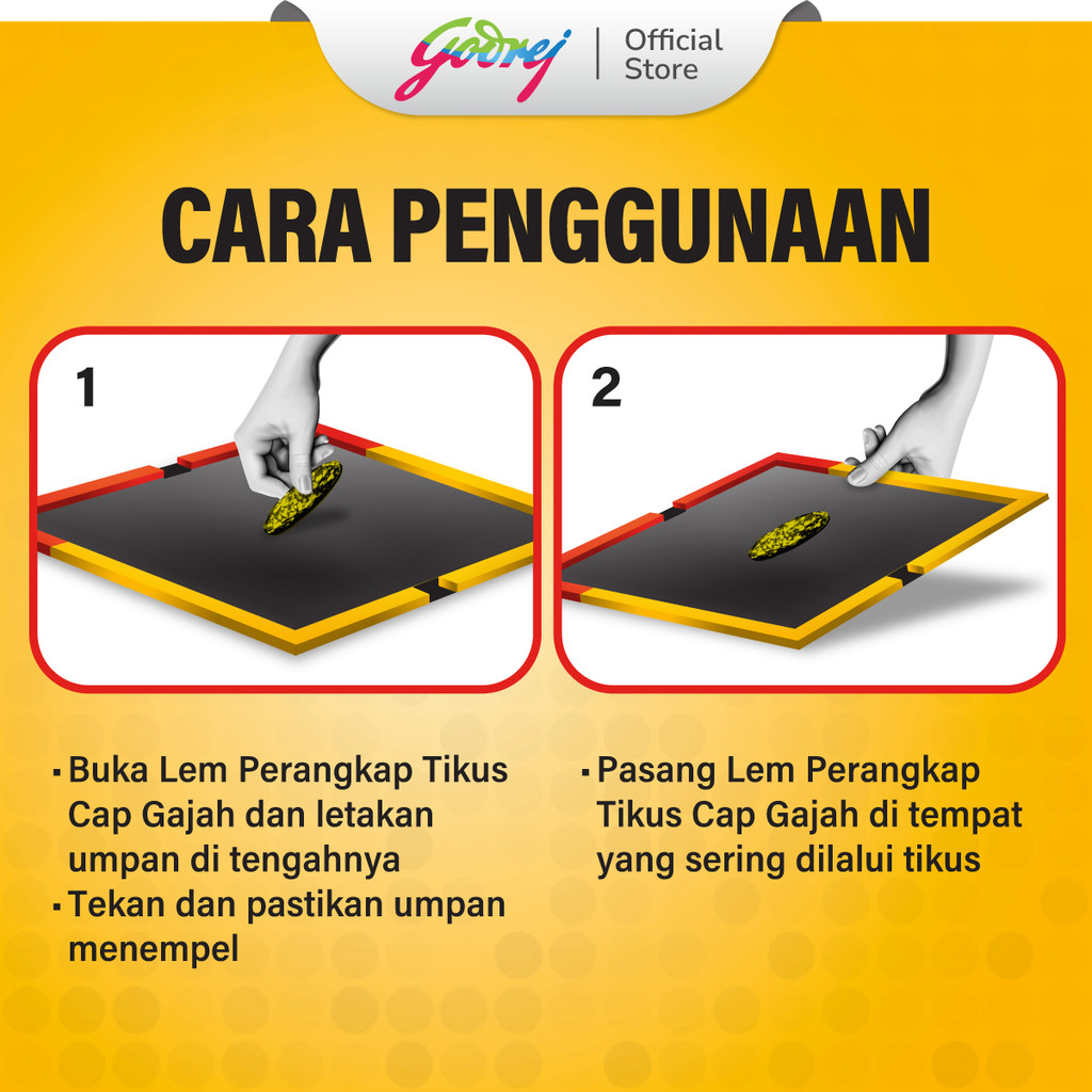 Cap Gajah Lem Perangkap Tikus dan Hama 60gr x3 - Gambar 3
