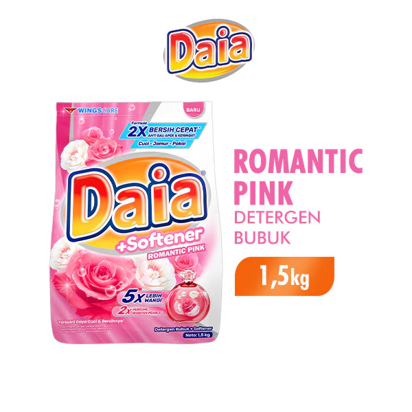Paket Detergent C Daia 1.5kg Bubuk & Softener - Gambar 3