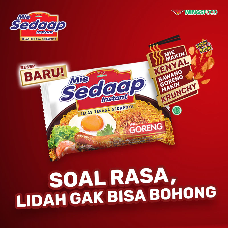 Sedaap Mie Instan Goreng Isi 5 Bag 90 gr x3 - Gambar 3