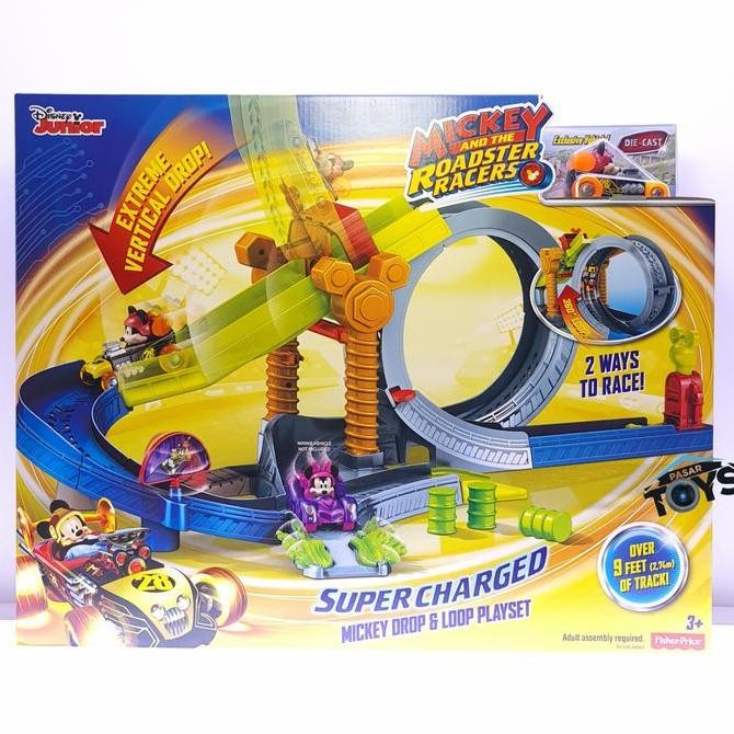 Disney Mickey Mouse Drop & Loop Playset Mickey and the Roadster ...