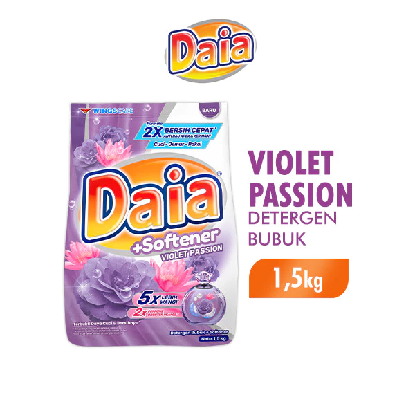 Paket Detergent C Daia 1.5kg Bubuk & Softener - Gambar 2