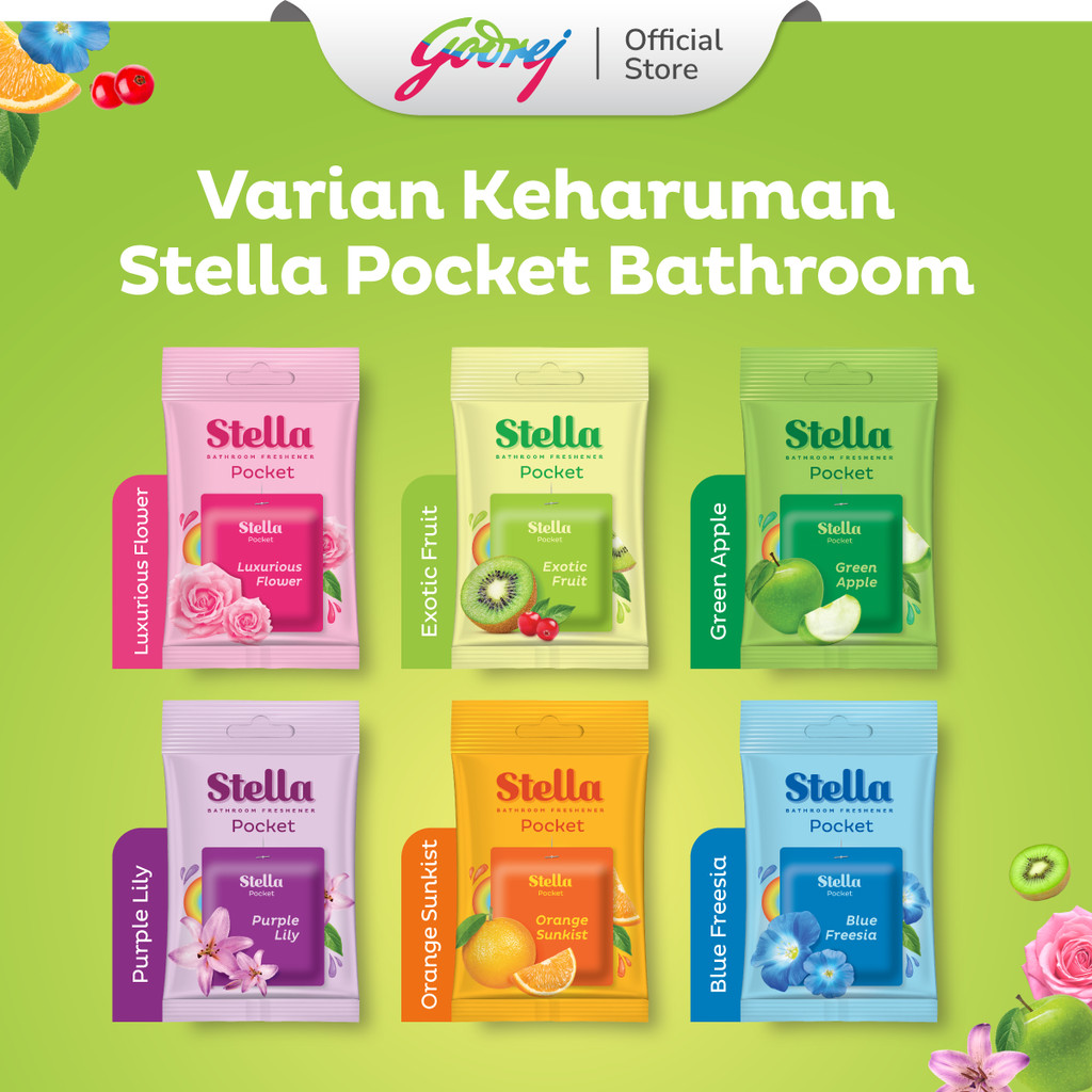 Stella Pocket Bathroom Exotic Fruit 10 gr x 2 Pcs - Pengharum Kamar Mandi - Gambar 3