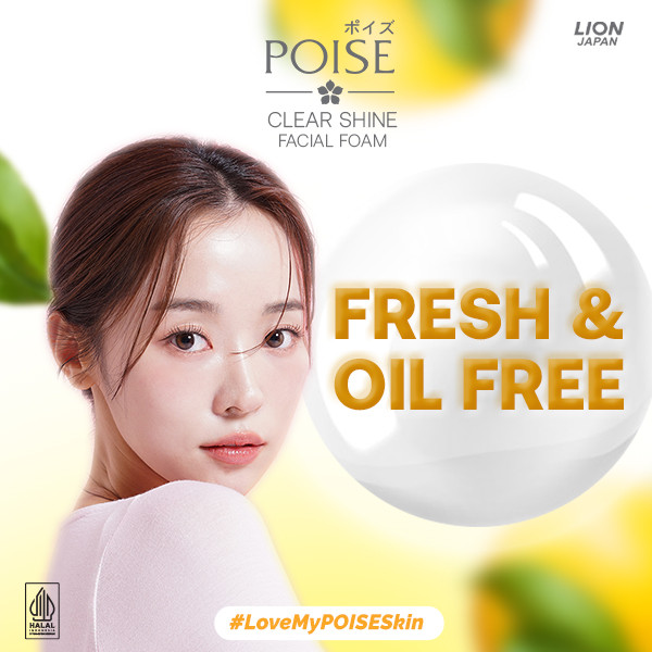 Poise Facial Foam Sabun Cuci Muka Clearshine Tube 100 gr x2 - Gambar 3