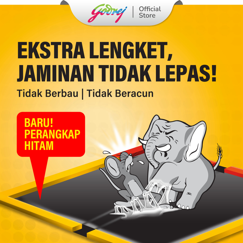 Cap Gajah Lem Perangkap Tikus dan Hama 60gr x3 - Gambar 2