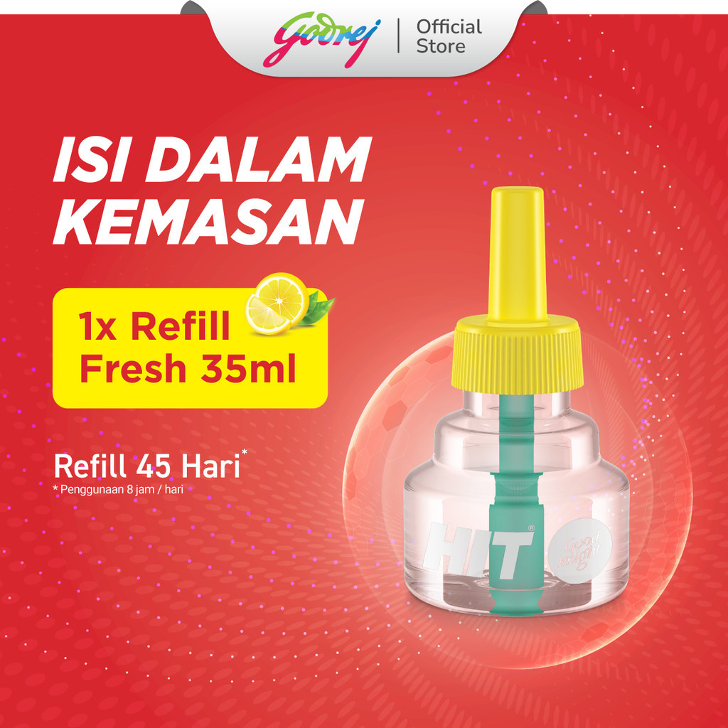 Hit GoodKnight Non Stop Refill Fresh 45 Hari x5- Refill Obat Nyamuk Elektrik - Bunuh Nyamuk Penyebab Demam Berdarah (DBD) - Gambar 3