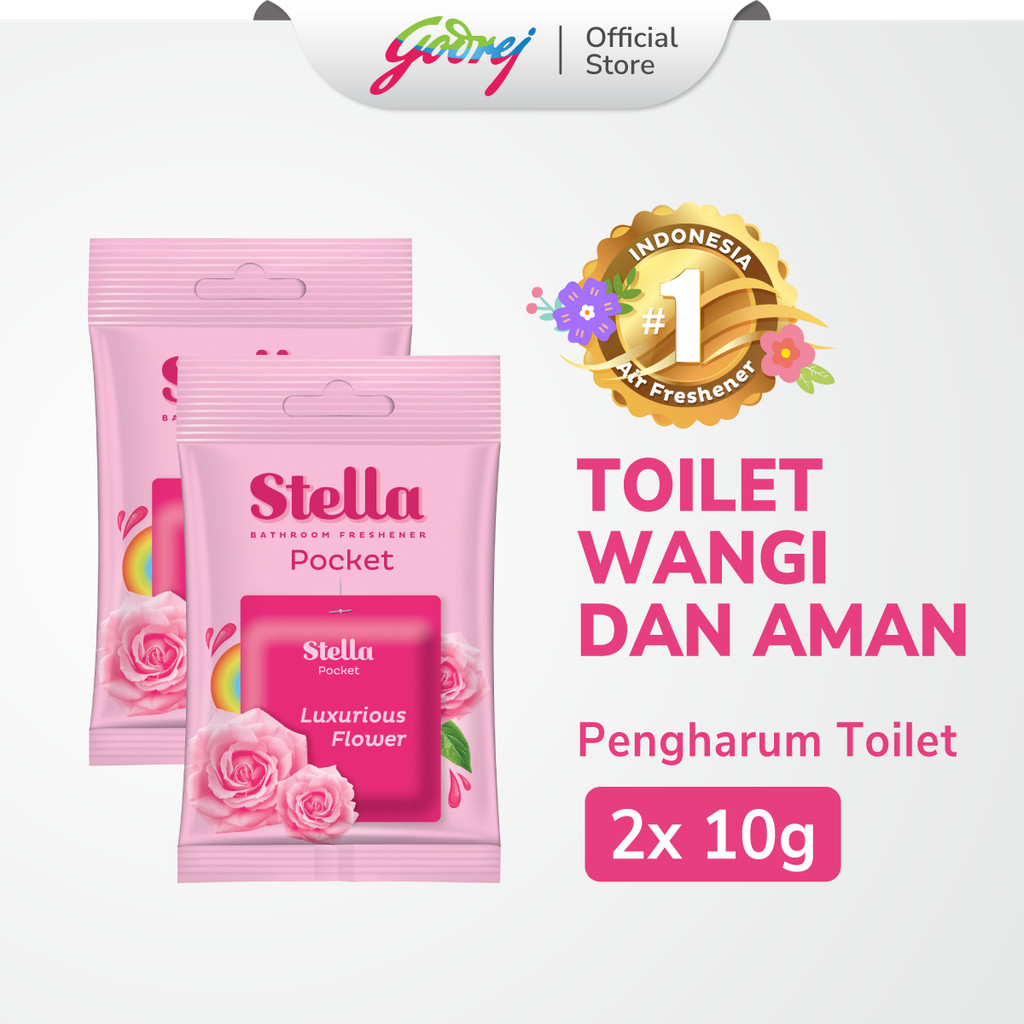 Stella Pocket Bathroom Luxurious Flower 10 gr x 2 Pcs - Pengharum Kamar Mandi