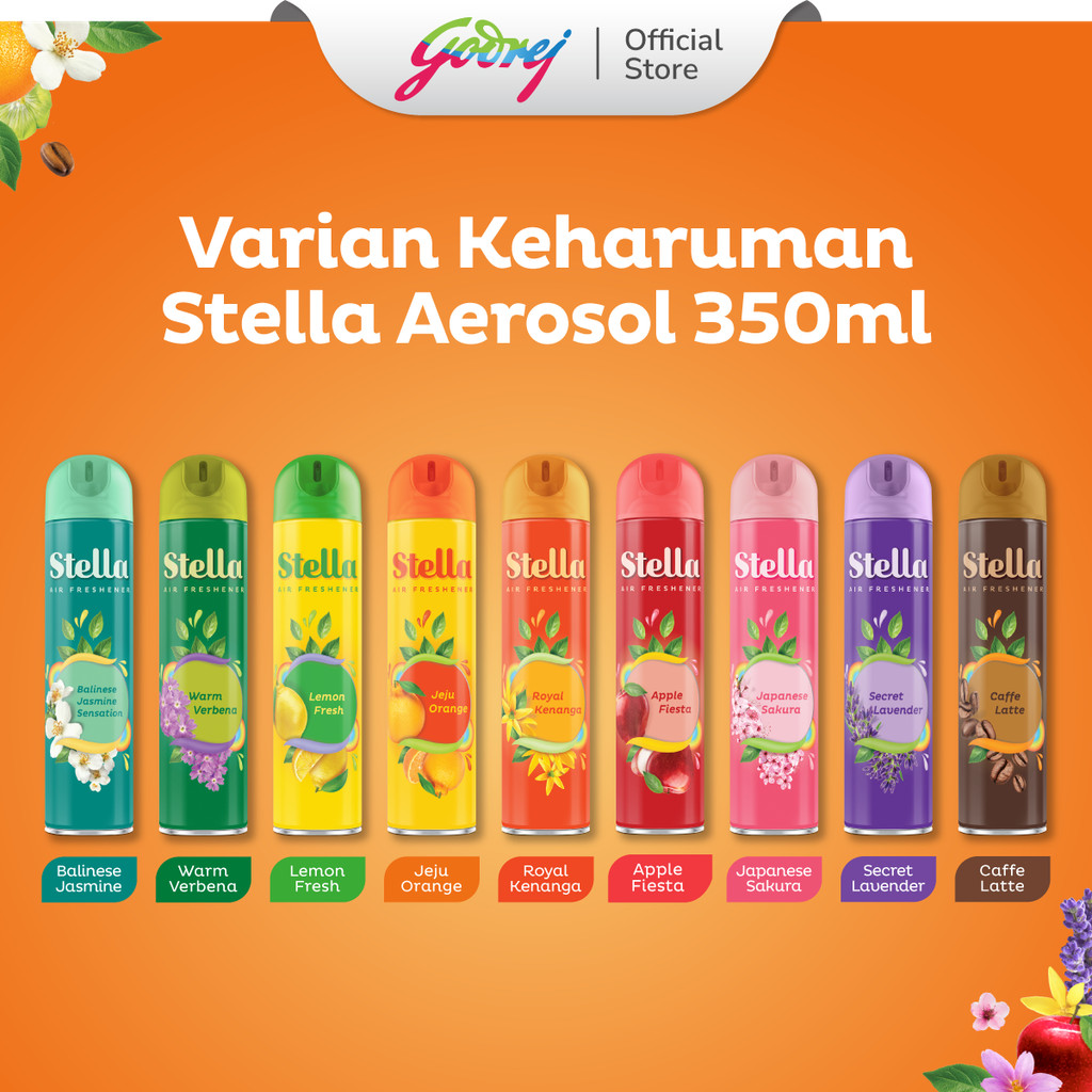 Stella Aerosol Jeju Orange 350ml x2 - Pengharum Ruangan - Gambar 4
