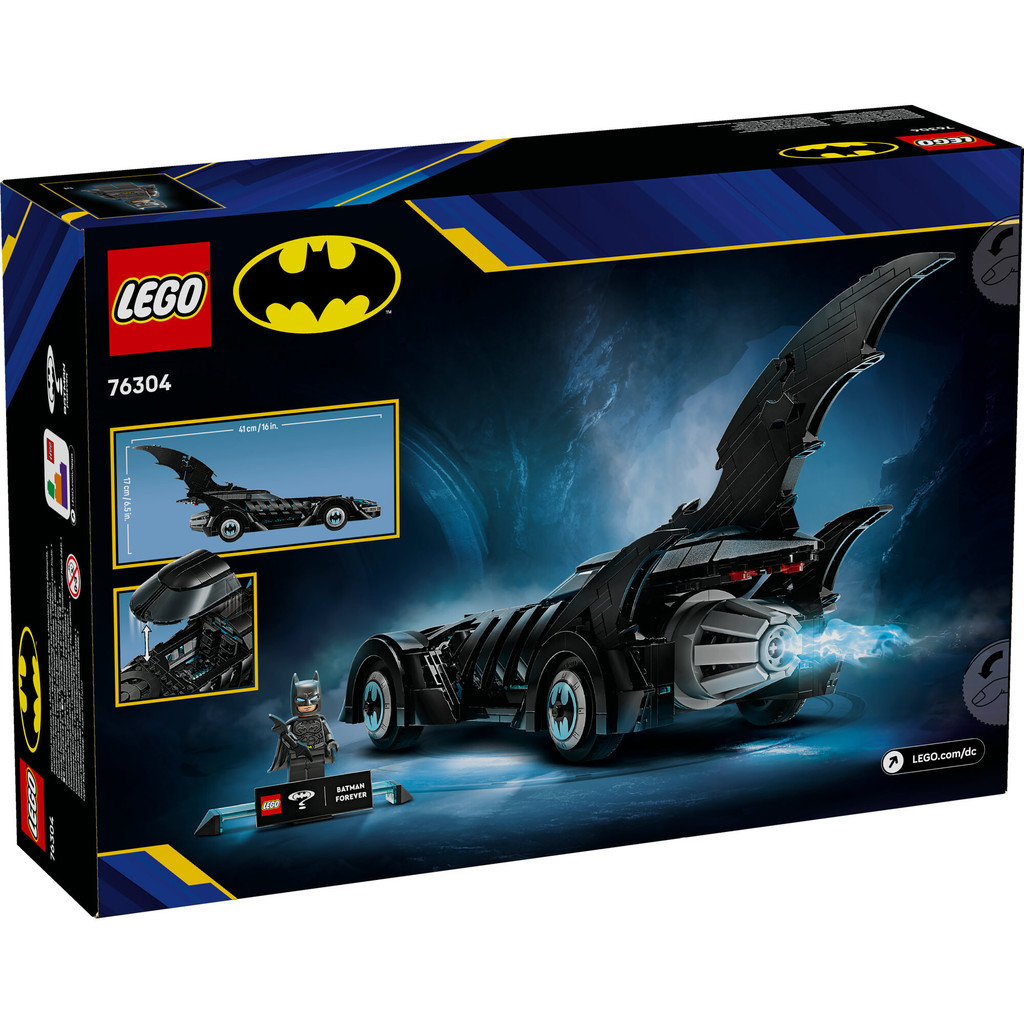 LEGO Super Heroes 76304 Batman Forever Batmobile (909 Pieces), Building Block, Toys, Bricks - Gambar 4