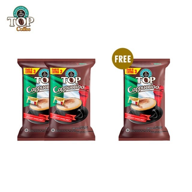 Top Coffee Kopi Instan Cappucino Pack 25 gr isi 6 + 3 pcs x3 - Gambar 3