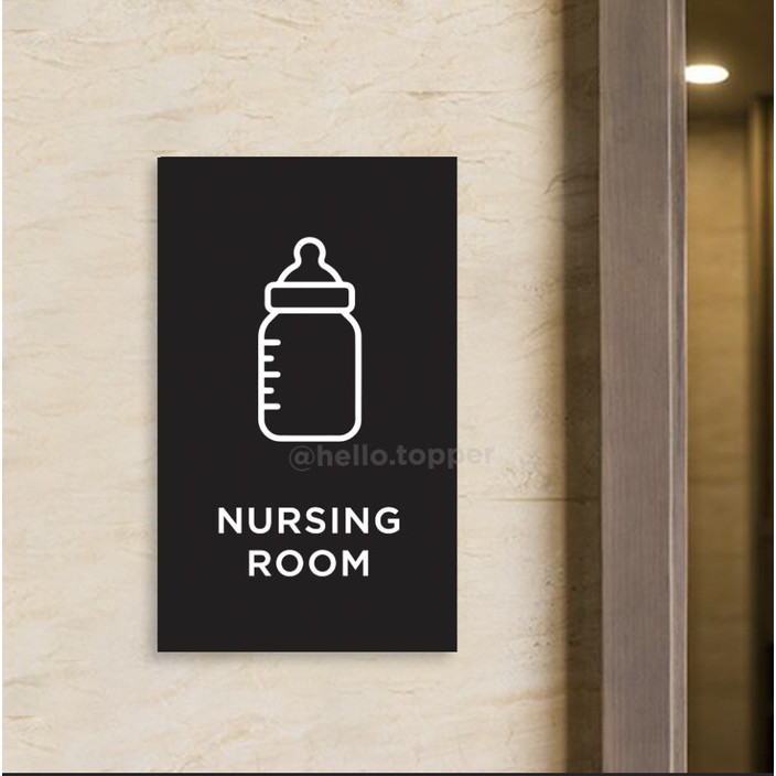 Nursing Room Sign Acrylic Modern 15x25 Acrylic Sign Board | Shopee ...