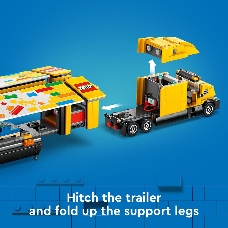 LEGO City 60440 Yellow Delivery Truck (1061 Pieces), Mainan, Building Block, Toys - Gambar 4