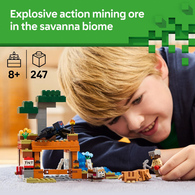 LEGO Minecraft 21269 The Armadillo Mine Expedition (247 Pieces), Building Block, Toys, Bricks - Gambar 3
