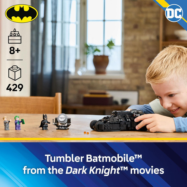LEGO Super Heroes 76303 Batman Tumbler vs. Two-Face & The Joke (429 Pieces), Building Block, Toys, Bricks - Gambar 3