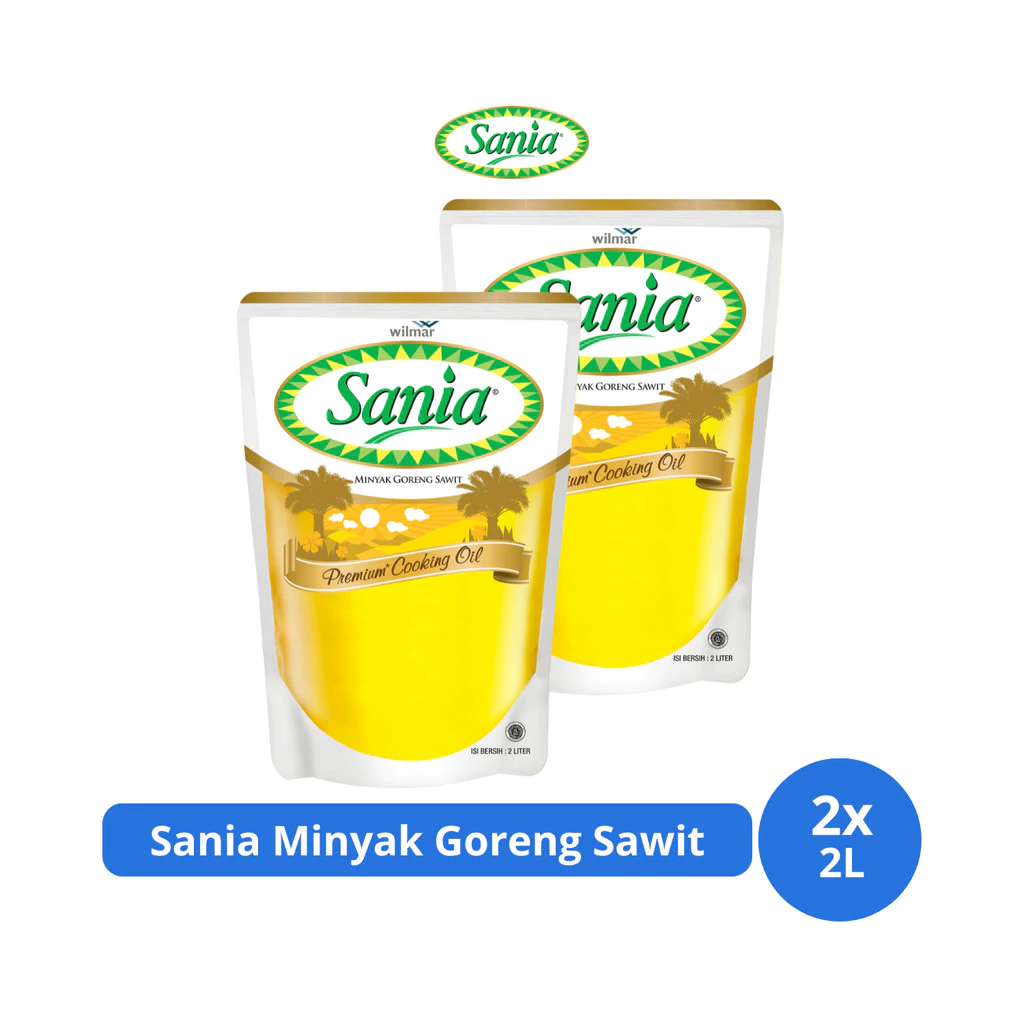 Sania Minyak Goreng Sawit Premium Cooking Oil Pouch 2L x 2 pcs - Gambar 2