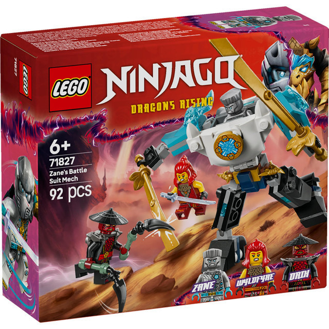 LEGO Ninjago 71827 Zane's Battle Suit Mech (92 Pieces), Mainan, Building Block, Toys - Gambar 2