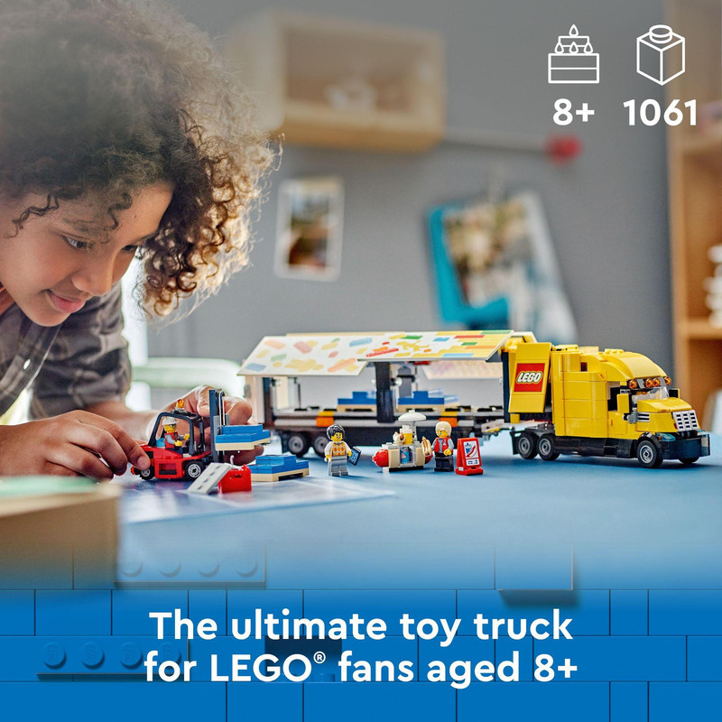 LEGO City 60440 Yellow Delivery Truck (1061 Pieces), Mainan, Building Block, Toys - Gambar 3