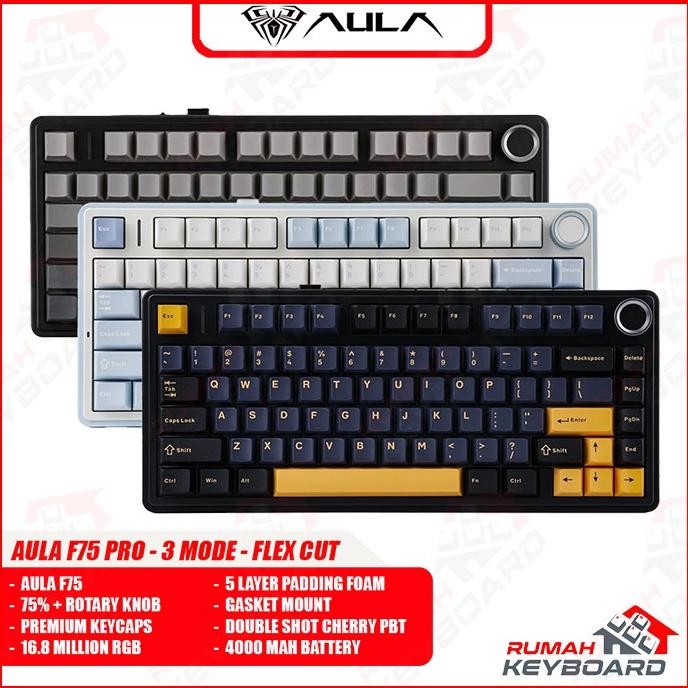 Keyboard - Mechanical Keyboard - Hall F75 - 75% Compact - 3 Modes ...
