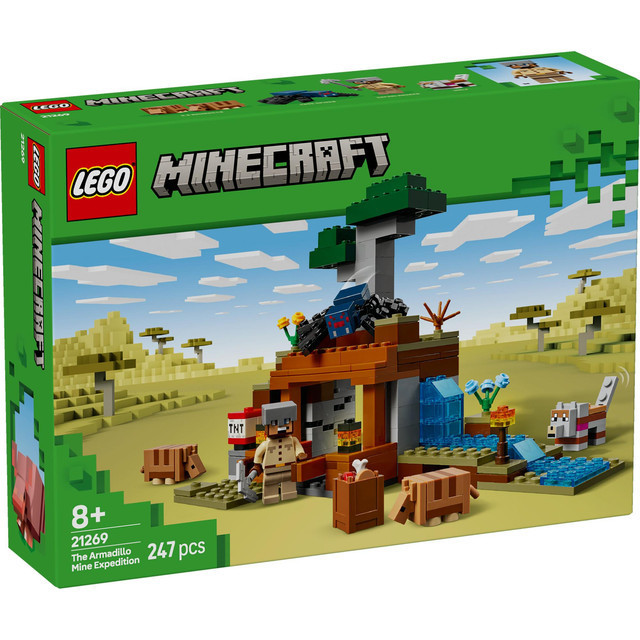 LEGO Minecraft 21269 The Armadillo Mine Expedition (247 Pieces), Building Block, Toys, Bricks - Gambar 2